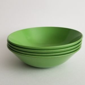 Vintage Melmac Melamine Bowls 1960's Allied Chemical Green
